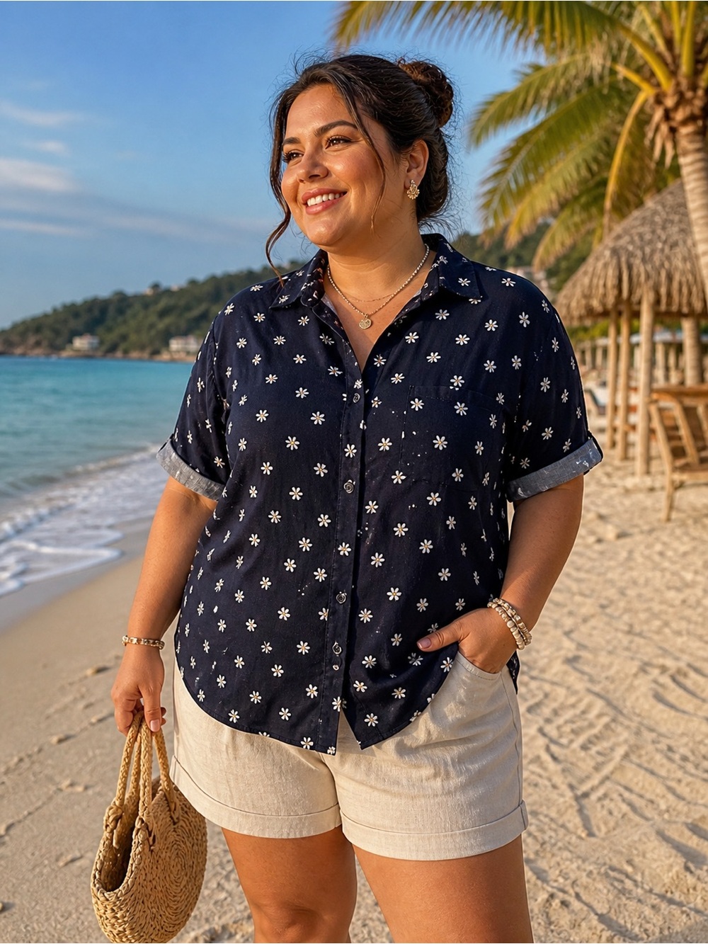 Ava Viv X blusa floral verano ligera trendy plus size cómoda must have
